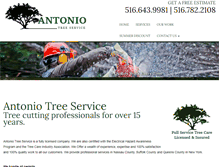 Tablet Screenshot of antoniotreeservice.com